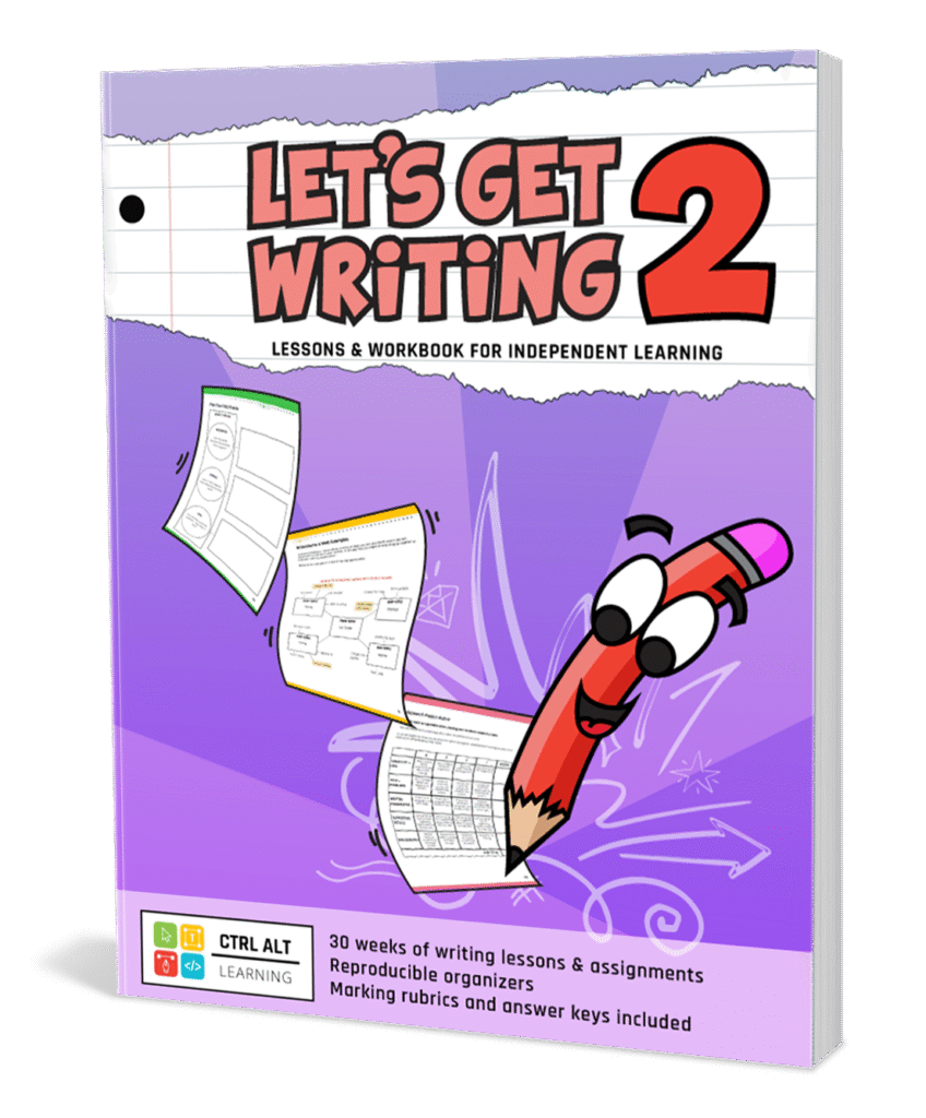 Let's Get Writing Workbook Grade 2 by Ctrl Alt Learning