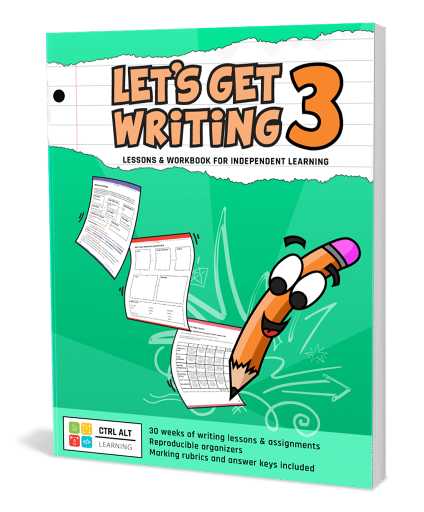 Let's Get Writing Workbook Grade 3 by Ctrl Alt Learning